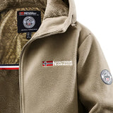 Men's Hooded Fleece-Lined Winter Jacket