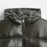 Men's Water-Repellent Quilted Hooded Puffer Jacket