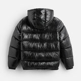 Men's Water-Repellent Quilted Hooded Puffer Jacket