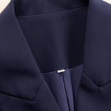 Women's Blazer-Style Button-Front Tailored Midi Dress