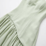 Women's Strapless Side Slit Maxi Dress