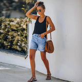 High Waist Denim Shorts