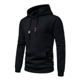 Hooded Sweatshirt with Ribbed Cuffs and Pocket