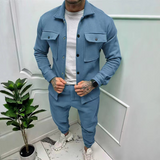 Men's Relaxed Cotton Jacket and Trouser Set