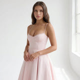 Women's Sweetheart Fit and Flare Midi Dress