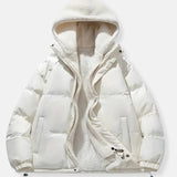 Women's Quilted Winter Jacket with Adjustable Hood