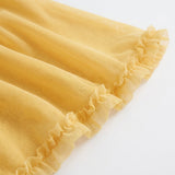 Women's Ruffle Hem Slip Maxi Dress