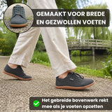 Unisex Wide Toe Box Comfort Sneakers, Foot-Shaped Fit