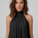 Tiered Halter Mini Dress