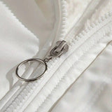 Women's Quilted Winter Jacket with Adjustable Hood
