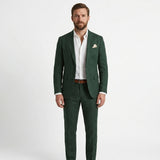Men's Linen Slim Fit Two-Piece Suit