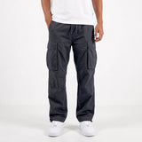 Men's Loose Fit Full-Length Cargo Trousers