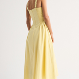 Polka Dot Sleeveless Midi Dress