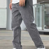 Men's Relaxed Loose Fit Denim Jeans