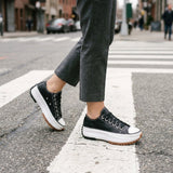 Women's Lace-Up Cushioned Everyday Flat Sneakers