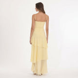 Women's Strapless Tiered Maxi Dress