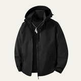 Men's Windproof Hooded Softshell Rain Jacket