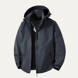 Men's Windproof Hooded Softshell Rain Jacket