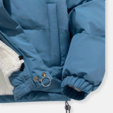 Women's Quilted Winter Jacket with Adjustable Hood