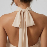 Tiered Halter Mini Dress