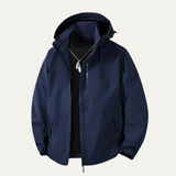 Men's Windproof Hooded Softshell Rain Jacket
