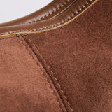 Suede Slouchy Hobo Shoulder Bag