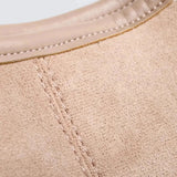 Suede Slouchy Hobo Shoulder Bag