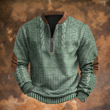 Men's Cotton Polo Sweater in Modern Fit