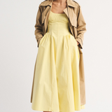 Polka Dot Sleeveless Midi Dress