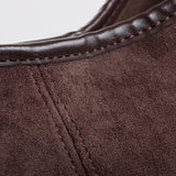 Suede Slouchy Hobo Shoulder Bag