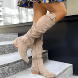 Women's Camel Suede Autumn Boots