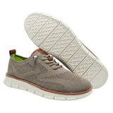 Men's Breathable Knit Walking Sneakers with Flexible Sole