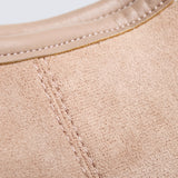 Suede Slouchy Hobo Shoulder Bag