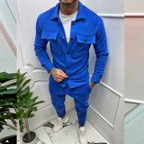 Men's Relaxed Cotton Jacket and Trouser Set