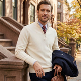 Men's Modern Fit Quarter Zip Layering Sweater