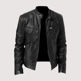 Men's Genuine Leather Jacket with Soft Lining