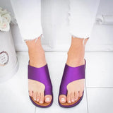 Open Toe Slip-On Flat Sandals