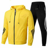 Men's Two-Piece Cotton Blend Tracksuit Set