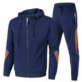 Men's Two-Piece Cotton Blend Tracksuit Set