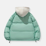 Women's Quilted Winter Jacket with Adjustable Hood
