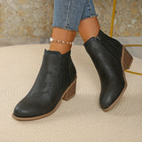 Women's Supportive Orthopaedic Boots, Laser-Cut Finish