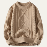 Men's Chunky Cable Knit Winter Sweater