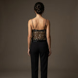 Women's Sequin Mesh Camisole Top