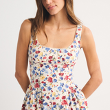 Polka Dot Sleeveless Midi Dress