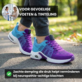 Orthopaedic Knit Sneakers With Cushioned Wide Toe Box