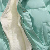 Women's Quilted Winter Jacket with Adjustable Hood