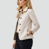 Women's Diamond Quilted Regular Fit Button Jacket