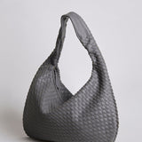 Woven Slouchy Hobo Shoulder Bag