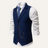 Men's Classic Tweed Waistcoat for Layering