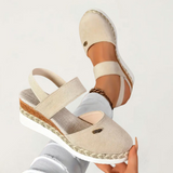 Orthopaedic Platform Sandals with Ventilated Cushioned Sole